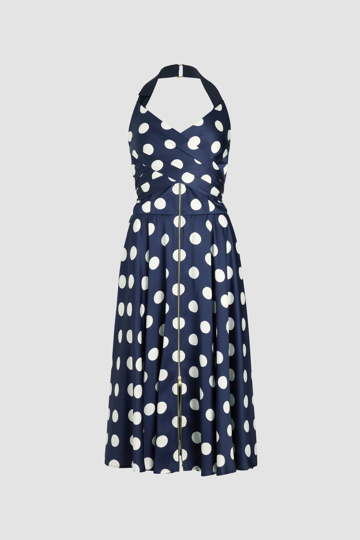 Navy Polka Dots