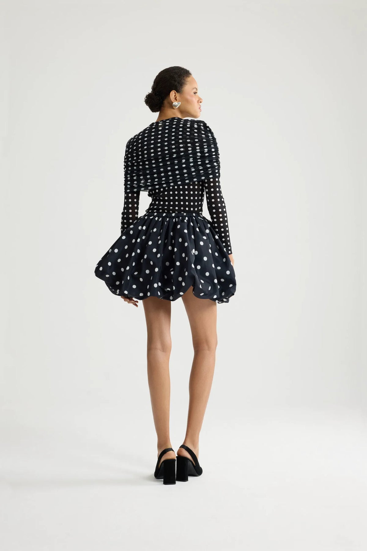 Night Blue Polka Dots