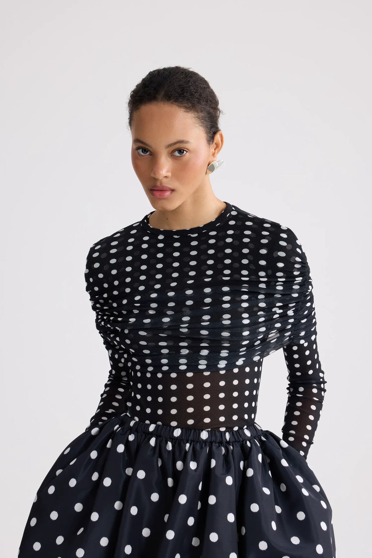 Night Blue Polka Dots