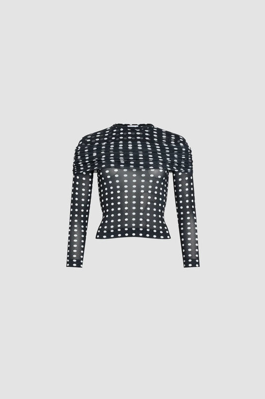 Night Blue Polka Dots